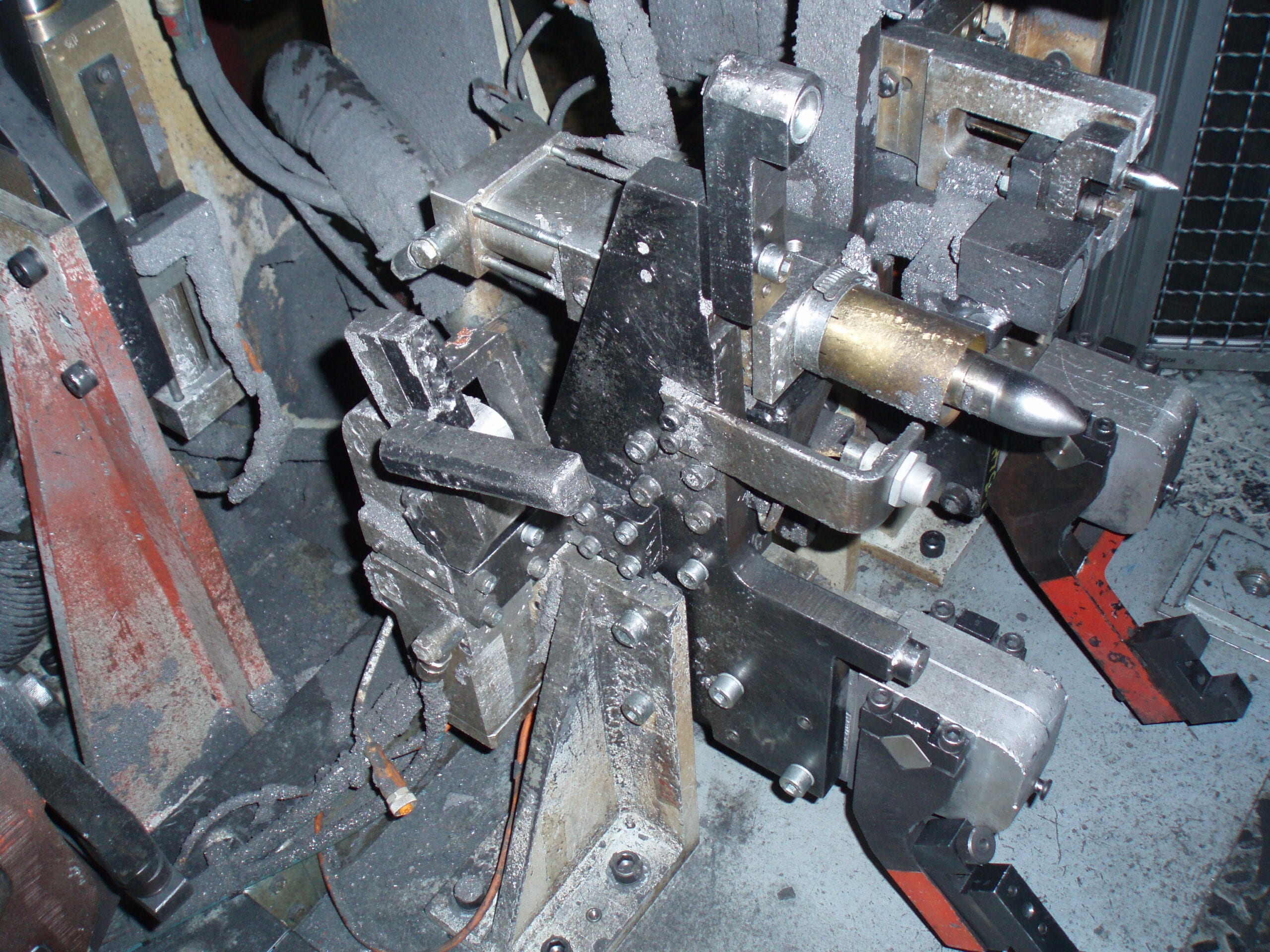 Welded part cleaned with dry-ice blasting